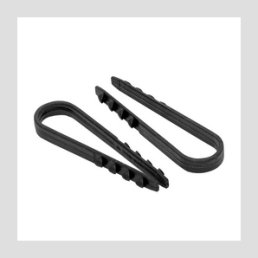 Дюбель-хомут для круглого кабеля (19-25мм) черный (100шт.) EKF PROxima
