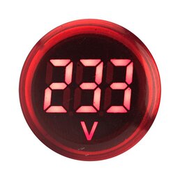 Индикатор значения напряжения красный ED16-22VD EKF