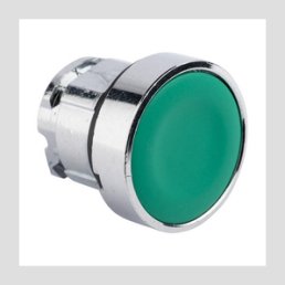Исполнительный механизм кнопки XB4 зеленый плоский возвратный без фиксации, без подсветки