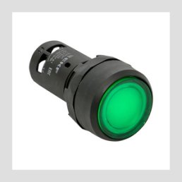 Кнопка SW2C-10D с подсветкой зеленая NO 24В EKF