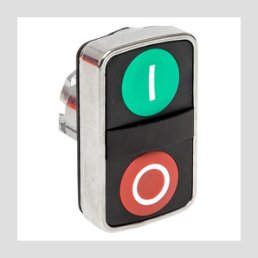 Исполнительный механизм кнопки XB4 "пуск-стоп" плоский возвратный без фиксации, с подсветкой