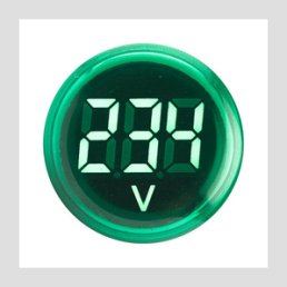 Индикатор значения напряжения зеленый ED16-22VD EKF