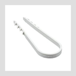 Дюбель-хомут для круглого кабеля (19-25мм) белый (50шт.) EKF
