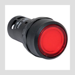 Кнопка SW2C-10D с подсветкой красная NO EKF