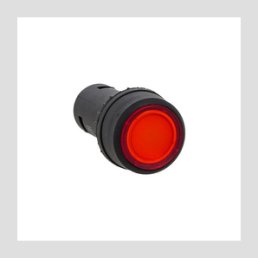 Кнопка SW2C-10D с подсветкой красная NO 24В EKF
