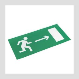 Знак "Направление к эвакуационному выходу направо" 150х300мм EKF PROxima