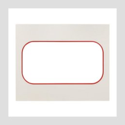 Стокгольм Рамка для розетки 2-местная белая с линией цвета красный EKF
