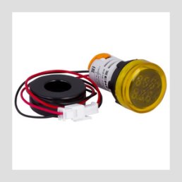 Индикатор значения тока и напряжения желтый ED16-22AVD 100А EKF в комплекте с трансформатором тока