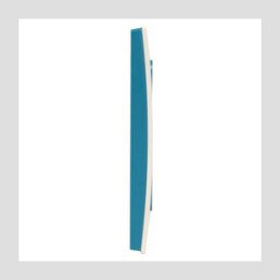 Стокгольм Рамка 4-местная белая с линией цвета синий EKF