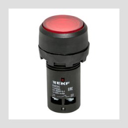 Кнопка SW2C-10D с подсветкой красная NC 230В EKF