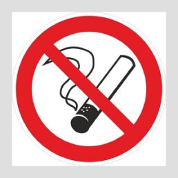 Знак металл P 01 "Запрещается курить" (300x300) EKF PROxima