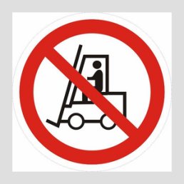 Знак пластик P 07 "Запрещается движение средств напольного транспорта" (200x200) светоотражающий EKF PROxima